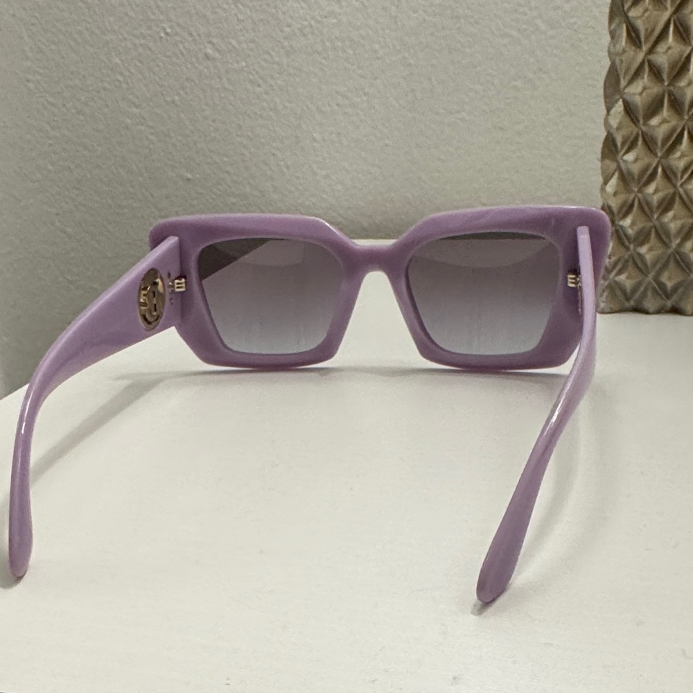 Burberry Purple Sunglasses with Gold Accent - Picture 6 of 6